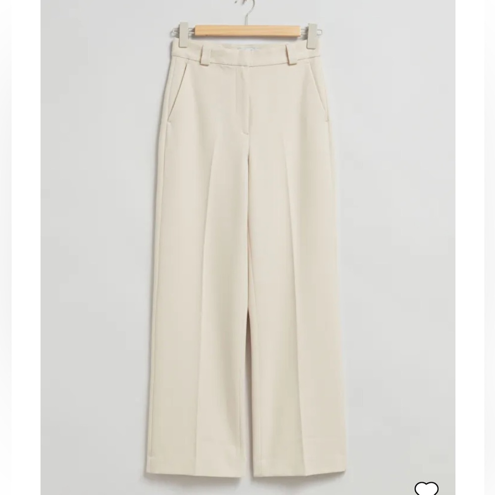 & Other Stories NWT Cream Trousers